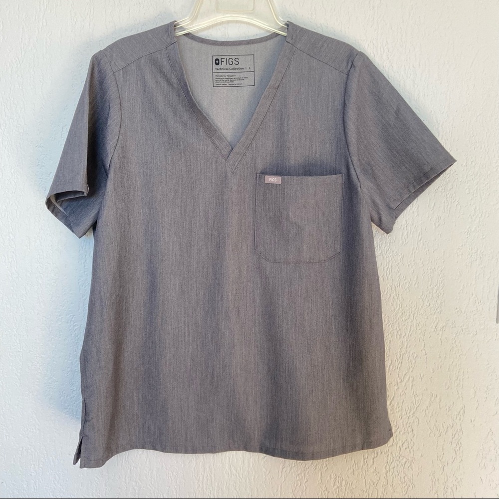 FIGS | Grey Scrub Top